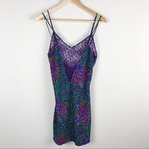 Vintage Victoria Secret Lace Paisley Night Slip